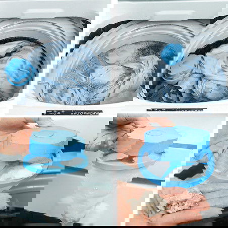 4x Recoge-Pelos para Lavadora - Azul