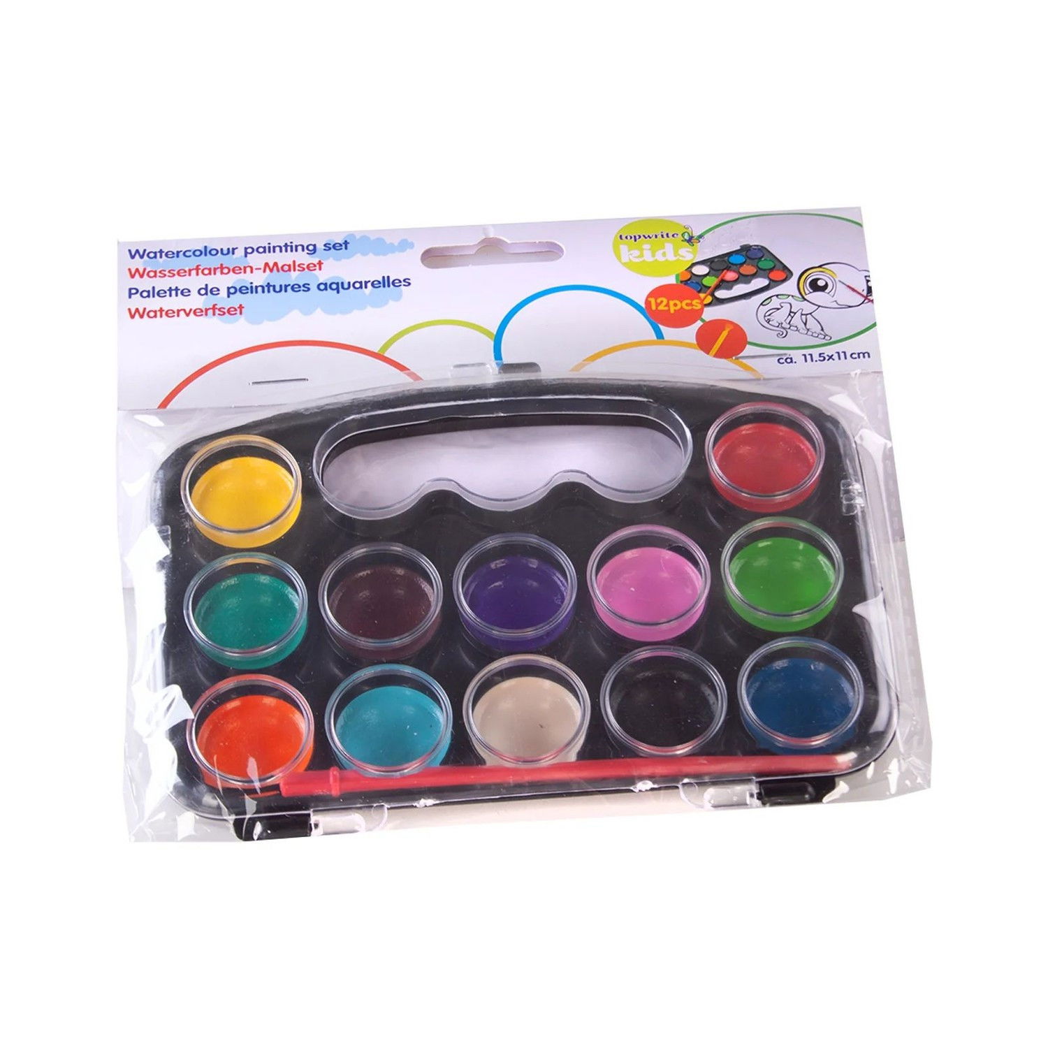 Kit Aquarelle Miniature Mini Kit D'aquarelle - 12 Couleurs Palette D 039 Aquarelle O 290506