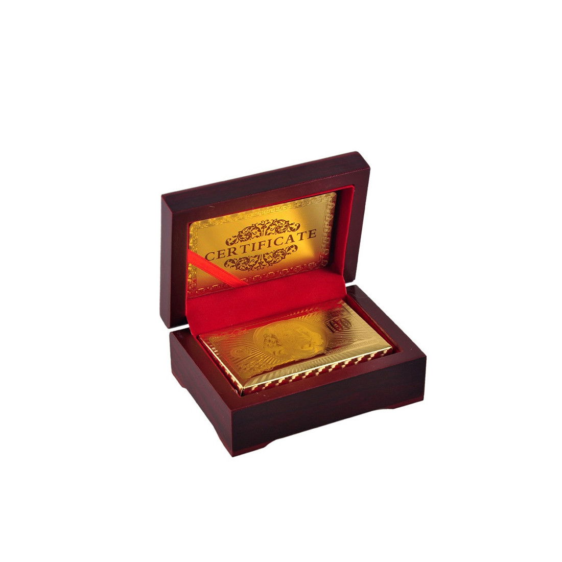 Playing Cards in a Box Card Deck of 24K Gold Plating Netsilla