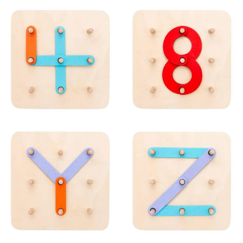 Letters and Numbers Game in Wood Koogame Netsilla