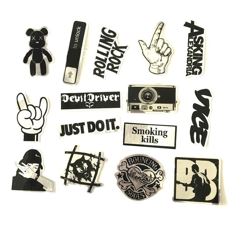 15x Stickers, Metal 3 Netsilla