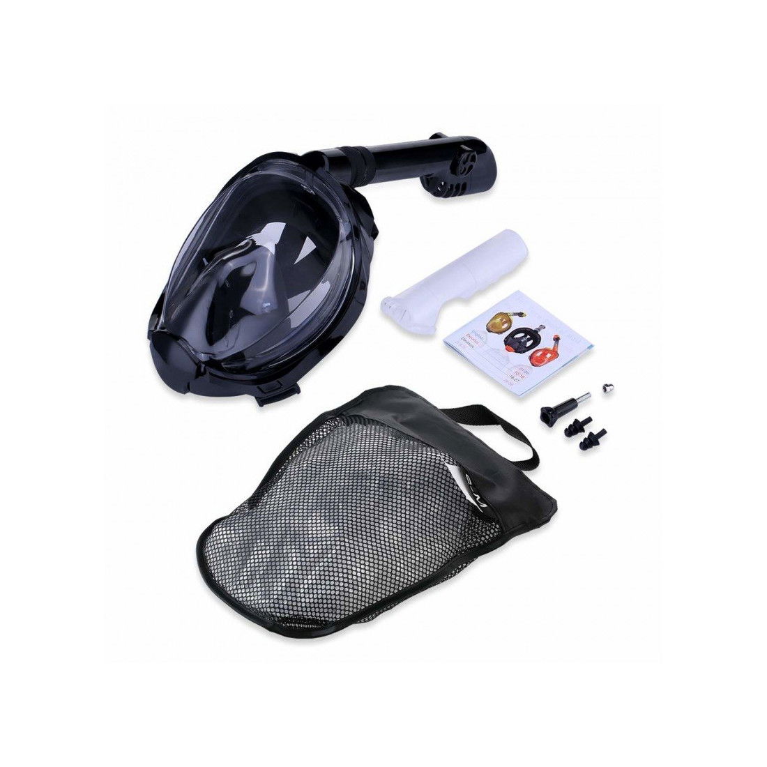 Full face diving mask and snorkel with GoPro mount Netsilla