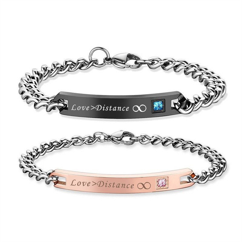 Love bracelets Couples Jewelry Love conquers Distance